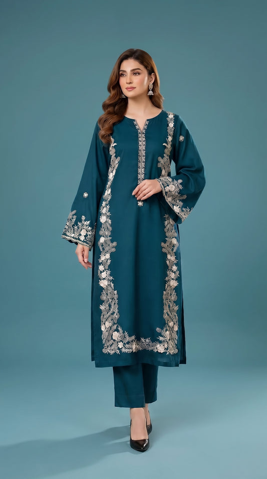 BUYEX - 2PCS EMBROIDERED UNSTITCHED LAWN SUIT #RWQ111