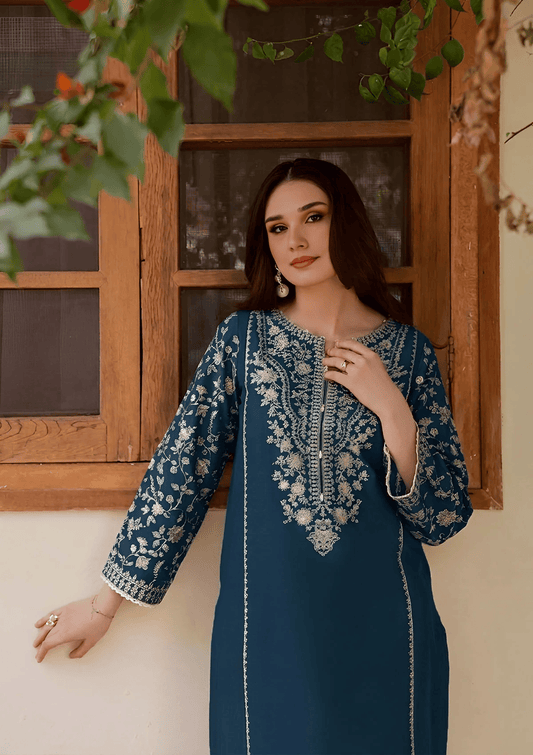 BUYEX - 2PCS EMBROIDERED UNSTITCHED LAWN SUIT #RWQ118