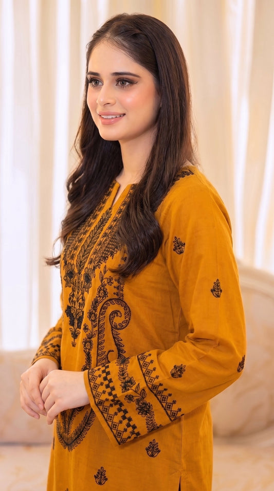 BUYEX - 2PCS EMBROIDERED UNSTITCHED LAWN SUIT #RWQ127