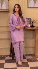BUYEX - 2PCS EMBROIDERED UNSTITCHED LAWN SUIT #RWQ128