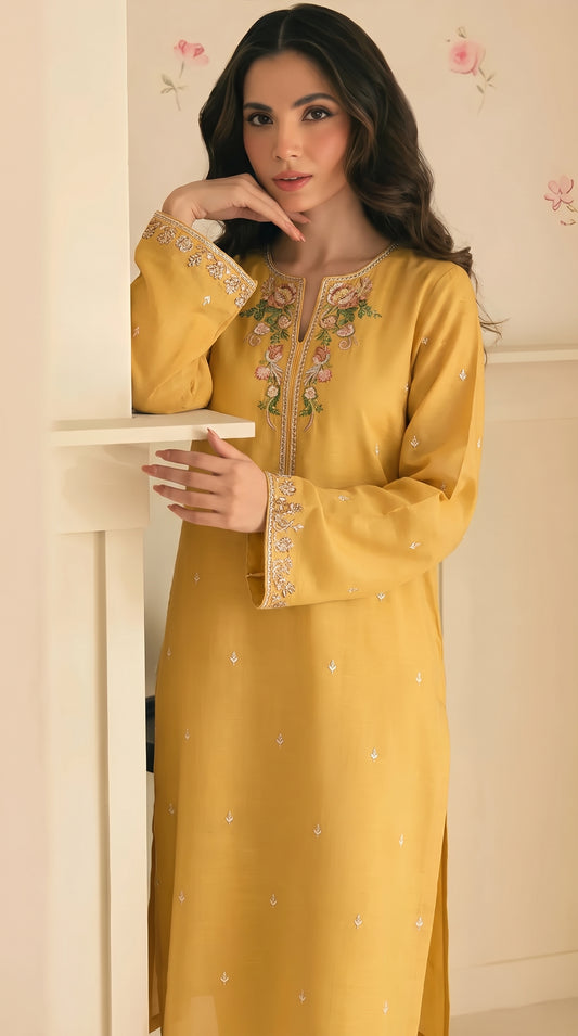 BUYEX - 2PCS EMBROIDERED UNSTITCHED LAWN SUIT #RWQ129
