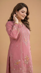 BUYEX - 2PCS EMBROIDERED UNSTITCHED LAWN SUIT #RWQ017