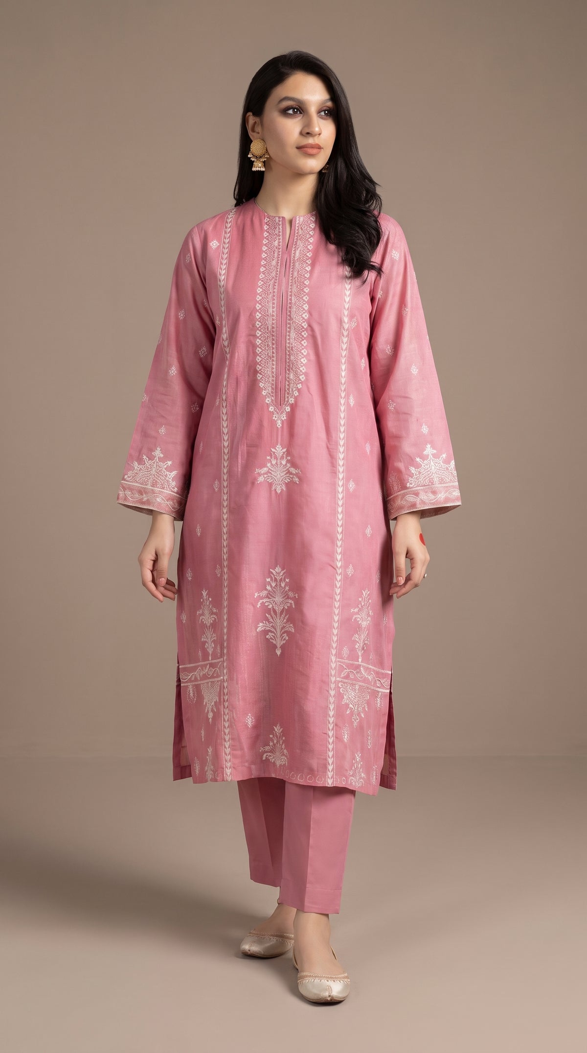 BUYEX - 2PCS EMBROIDERED UNSTITCHED LAWN SUIT #RWQ001