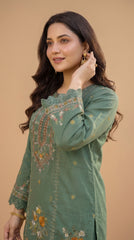 BUYEX - 2PCS EMBROIDERED UNSTITCHED LAWN SUIT #RWQ016