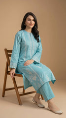 BUYEX - 2PCS EMBROIDERED UNSTITCHED LAWN SUIT #RWQ021