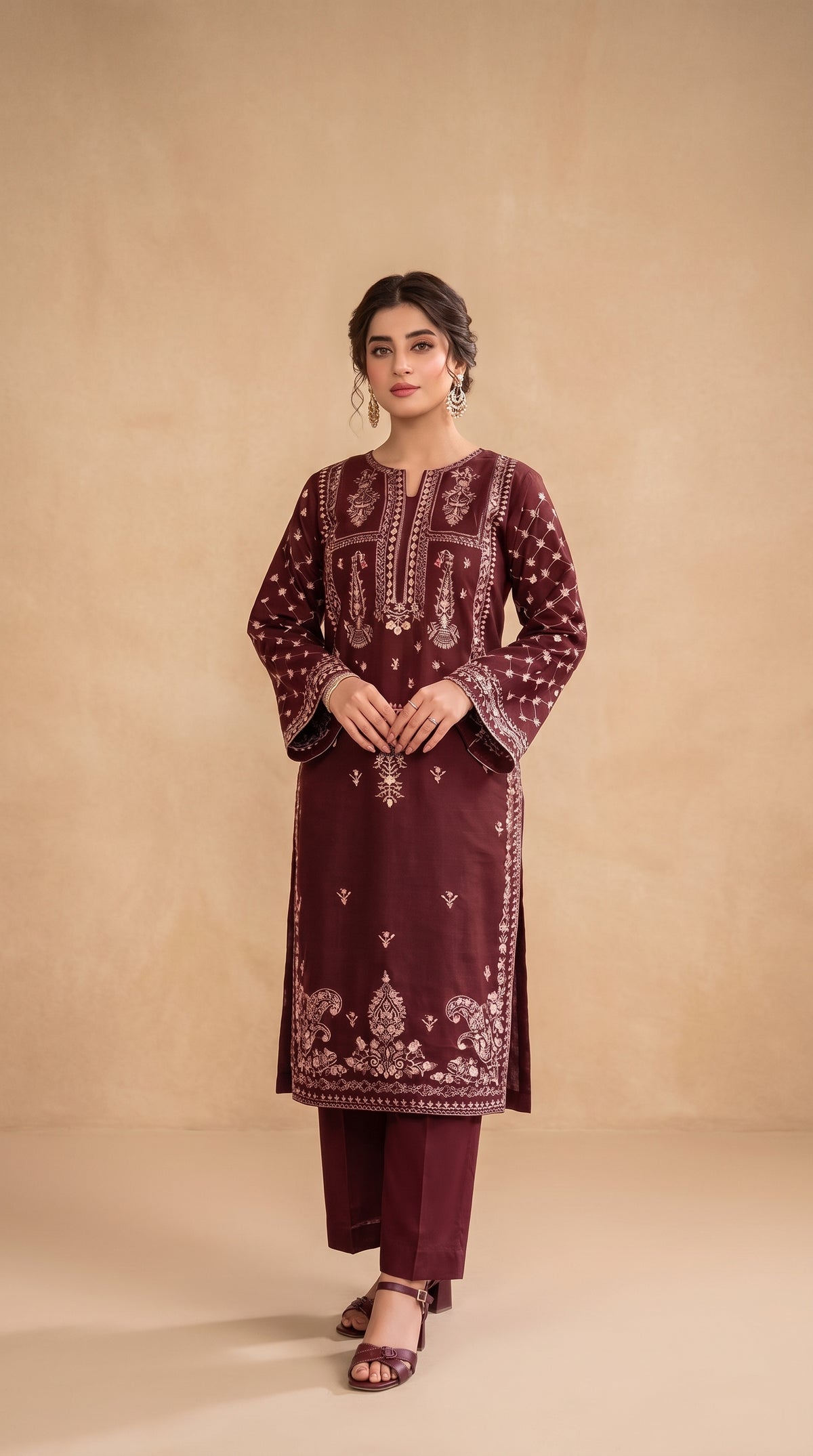 BUYEX - 2PCS EMBROIDERED UNSTITCHED LAWN SUIT #RWQ006