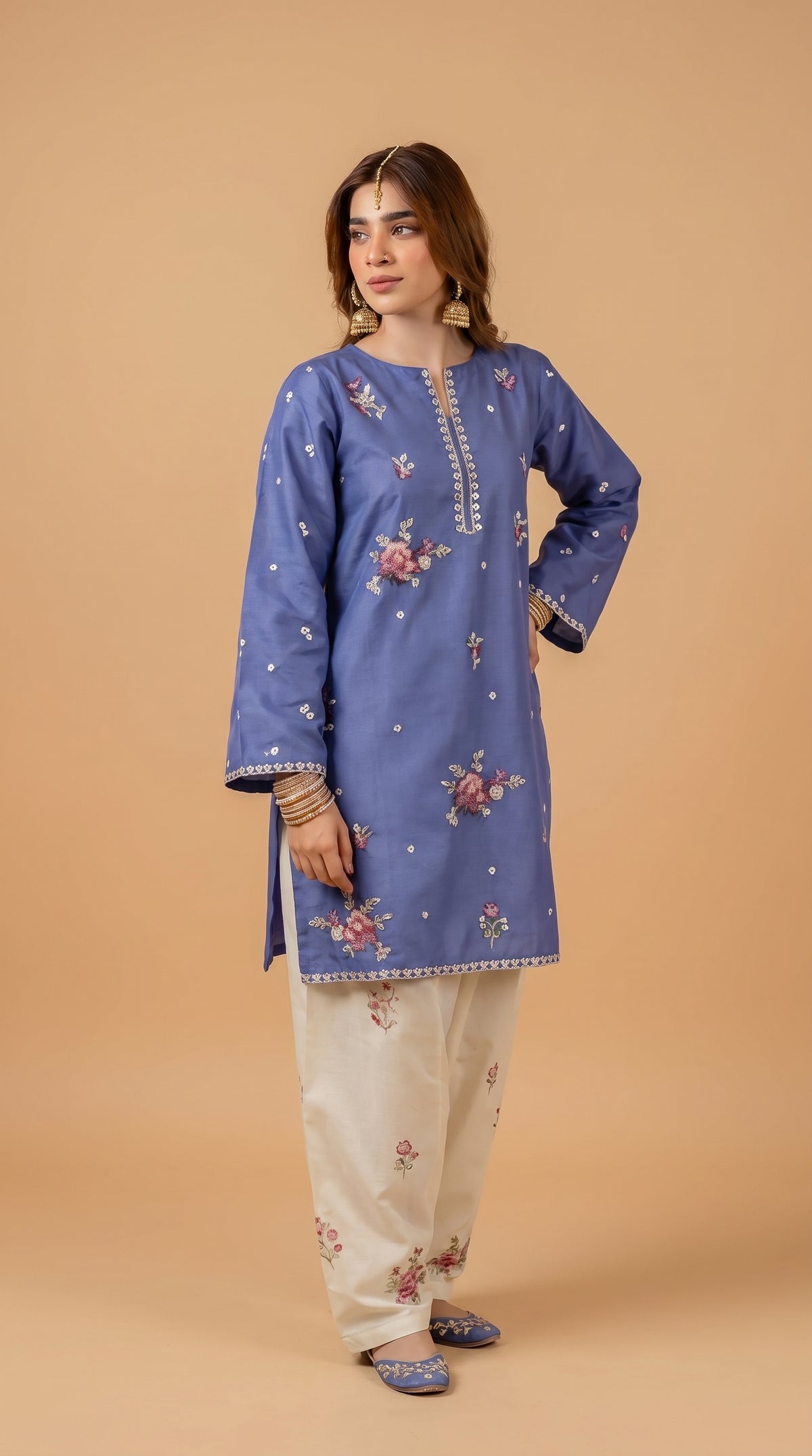 BUYEX - 2PCS EMBROIDERED UNSTITCHED LAWN SUIT #RWQ108