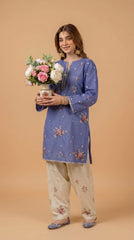 BUYEX - 2PCS EMBROIDERED UNSTITCHED LAWN SUIT #RWQ108