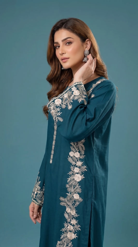BUYEX - 2PCS EMBROIDERED UNSTITCHED LAWN SUIT #RWQ111