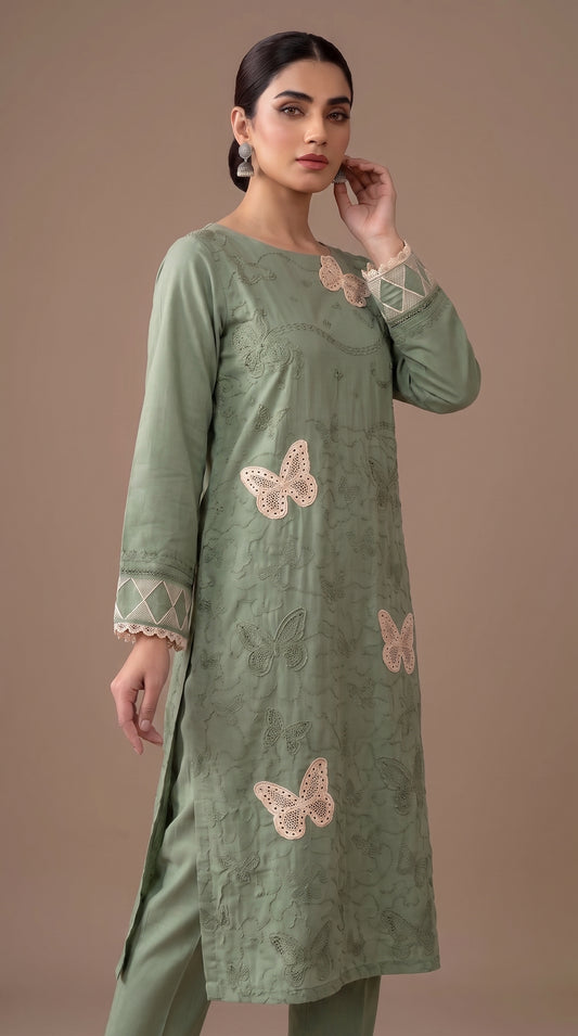 BUYEX - 2PCS EMBROIDERED UNSTITCHED LAWN SUIT #RWQ113