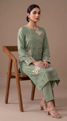 BUYEX - 2PCS EMBROIDERED UNSTITCHED LAWN SUIT #RWQ113