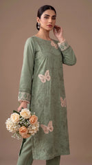 BUYEX - 2PCS EMBROIDERED UNSTITCHED LAWN SUIT #RWQ113