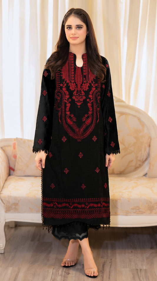 BUYEX - 2PCS EMBROIDERED UNSTITCHED LAWN SUIT #RWQ126