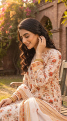 BUYEX - 3PCS UNSTITCHED PREMIUM LAWN SUIT #RWQ304