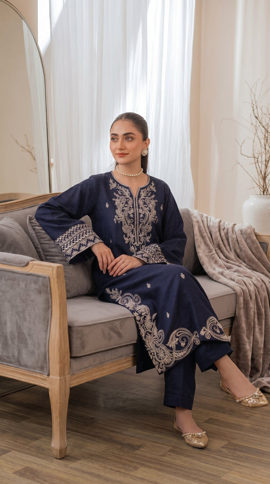 BUYEX - 2PCS EMBROIDERED UNSTITCHED LAWN SUIT #RWQ105