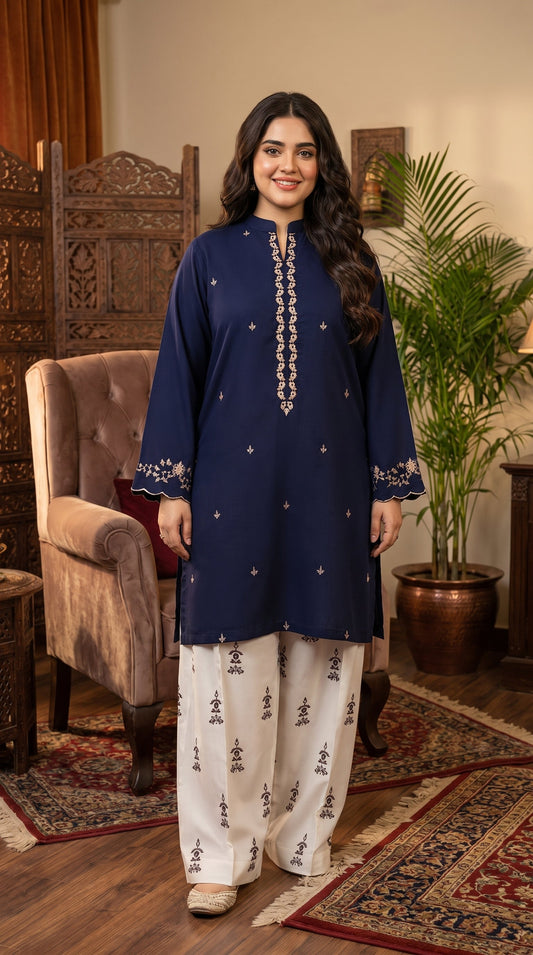 BUYEX - 2PCS EMBROIDERED UNSTITCHED LAWN SUIT #RWQ086