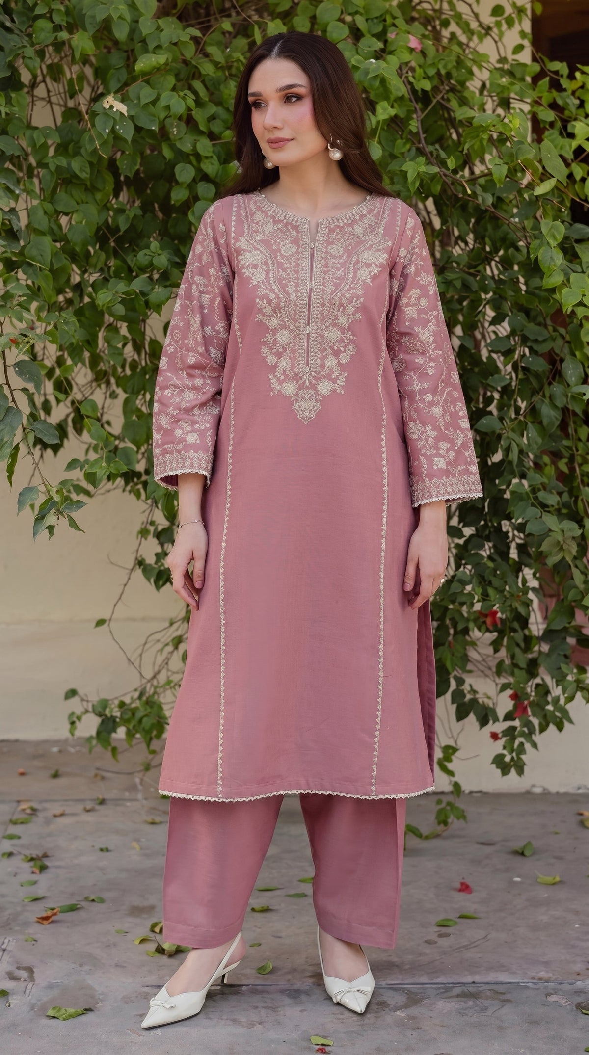 BUYEX - 2PCS EMBROIDERED UNSTITCHED LAWN SUIT #RWQ117