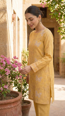 BUYEX - 2PCS EMBROIDERED UNSTITCHED LAWN SUIT #RWQ114