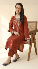 BUYEX - 2PCS EMBROIDERED UNSTITCHED LAWN SUIT #RWQ115