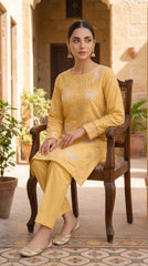 BUYEX - 2PCS EMBROIDERED UNSTITCHED LAWN SUIT #RWQ114