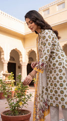 BUYEX - 3PCS UNSTITCHED PREMIUM LAWN SUIT #RWQ305