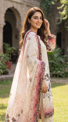 BUYEX - 3PCS UNSTITCHED PREMIUM LAWN SUIT #RWQ307