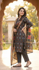 BUYEX - 3PCS UNSTITCHED PREMIUM LAWN SUIT #RWQ310