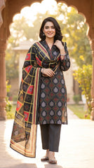 BUYEX - 3PCS UNSTITCHED PREMIUM LAWN SUIT #RWQ310