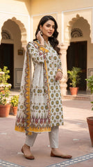 BUYEX - 3PCS UNSTITCHED PREMIUM LAWN SUIT #RWQ305