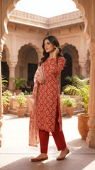 BUYEX - 3PCS UNSTITCHED PREMIUM LAWN SUIT #RWQ311