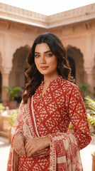 BUYEX - 3PCS UNSTITCHED PREMIUM LAWN SUIT #RWQ311