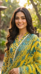 BUYEX - 3PCS UNSTITCHED PREMIUM LAWN SUIT #RWQ313
