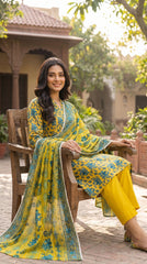 BUYEX - 3PCS UNSTITCHED PREMIUM LAWN SUIT #RWQ313