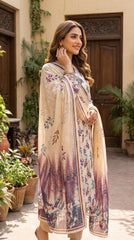 BUYEX - 3PCS UNSTITCHED PREMIUM LAWN SUIT #RWQ314