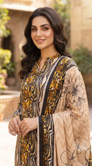 BUYEX - 3PCS UNSTITCHED PREMIUM LAWN SUIT #RWQ317