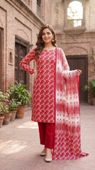 BUYEX - 3PCS UNSTITCHED PREMIUM LAWN SUIT #RWQ316