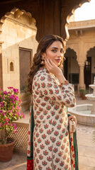 BUYEX - 3PCS UNSTITCHED PREMIUM LAWN SUIT #RWQ319